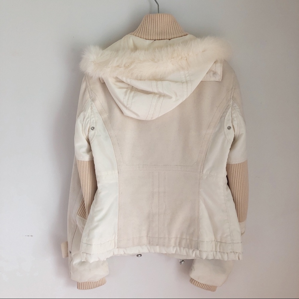 Elie Tahari fur-lined hooded jacket - Picture 3 of 8